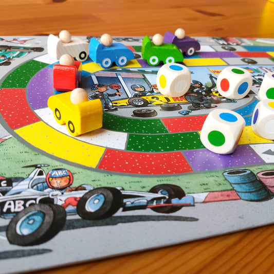 カーレース：6個振って、どこまで進める？